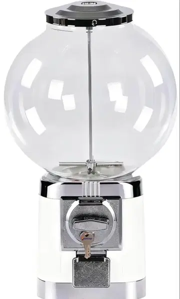 가챠가챠 본체 화이트 컬러 레트로 캡슐 100개 포함 캡슐 토이