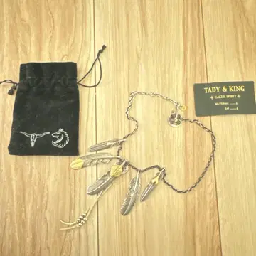 TADY & KING 깃털 모티브 목걸이