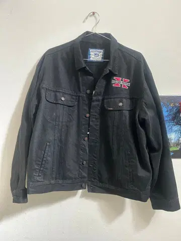 Excelsior-Henderson 블랙 데님 자켓