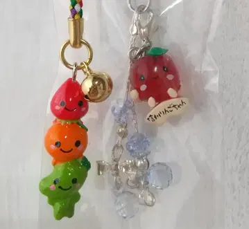 신슈 사과짱 이즈 딸기 와사비 귤 마스코트 끈 키링