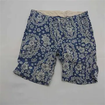 꽃무늬 숏팬츠 S 사이즈 블루 계열 남성용