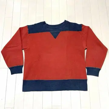 90s 웨어하우스 초기 투톤 양면 V 맨투맨 40 401 403 404