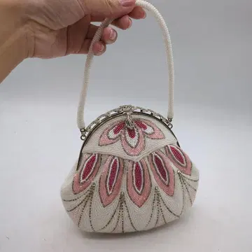 비즈 장식 꽃 무늬 일본 의류용 가방