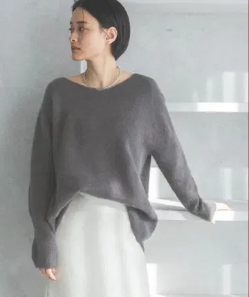 [ 금기 신상 ] CN라쿤 네이비 2WAY 니트 차콜 그레이 F 사이즈