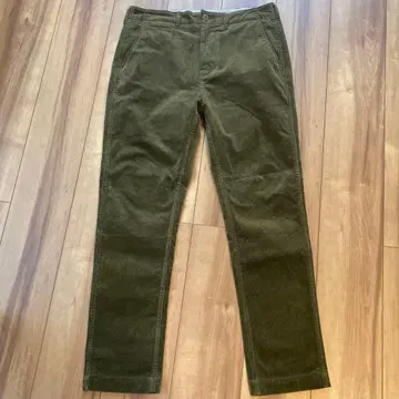 BEAMS 코듀로이 팬츠 M 카키