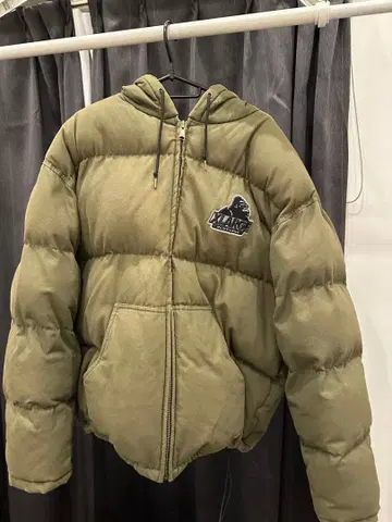 XLARGE 후드 부착 다운 자켓 XL 올리브