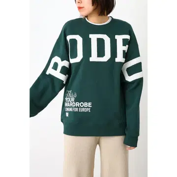 zG512 [ L ] RODEO CROWNS 칼리지풍 맨투맨 리브 트리밍