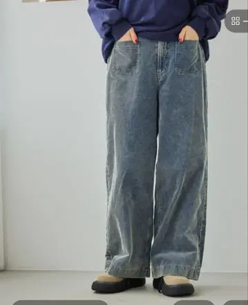 니코앤드 코듀로이 포켓 와이드 팬츠