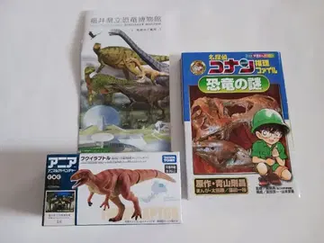코난의 공룡 도서와 후쿠이라프토르 피규어 세트