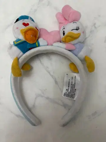 상하이 디즈니 도날드 부부 머리띠
