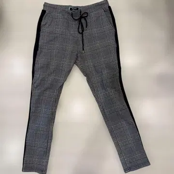 RTEG 아담스 저글러 체크 무늬 스키니 팬츠 M