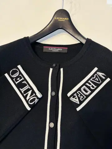 LEONARD 근년/블랙 가디건 42