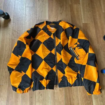 G-1 라인 크루맨 자켓 오렌지