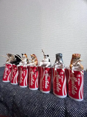 고양이 피규어 7개 세트