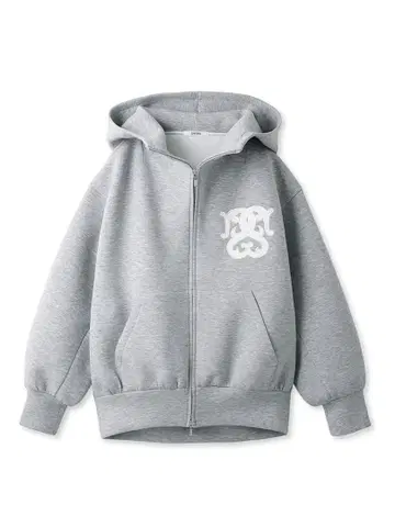 SNIDEL 스나이델 볼륨 후드티 GRY 그레이 정품