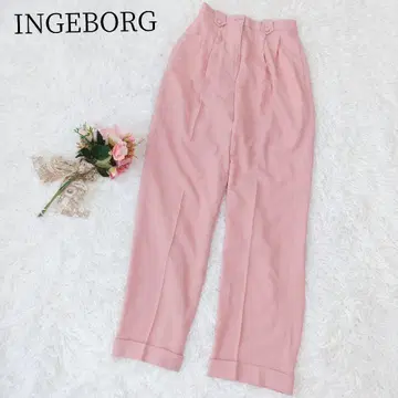 [ INGEBORG잉게보그 ] 캐주얼 팬츠 핑크하우스 스트레이트 무지