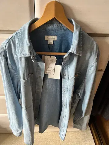 Calvin Klein Jeans 릴랙스 데님 셔츠 M