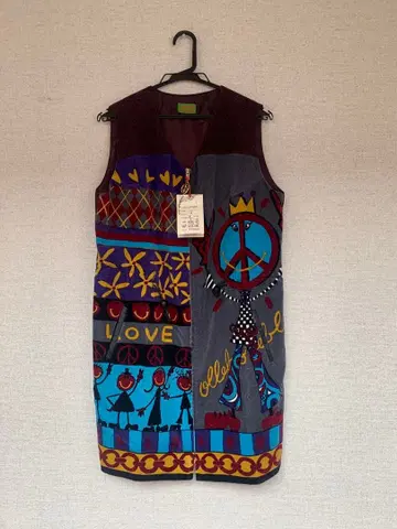 컬러풀 코튼 베스트 M 사이즈