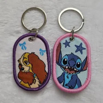 디즈니 택 키링 스티치 레이디