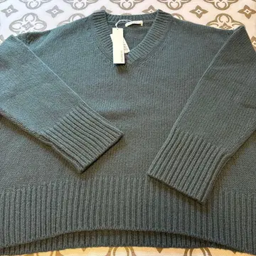GALERIE VIE 그린 V넥 스웨터 S/M