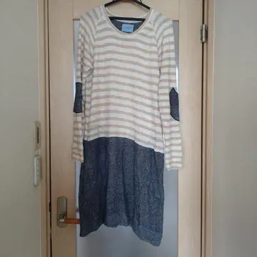 츠모리치사토 스트라이프 패턴 긴팔 룸웨어