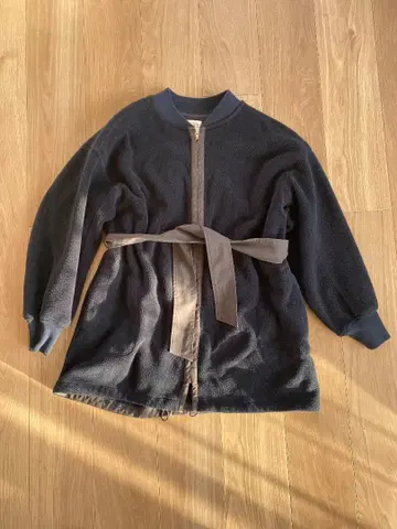 맥피 폴리에스테르 레이온 롱 블루종 네이비