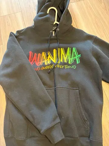 WANIMA 후드 부착 후드티 M 블랙