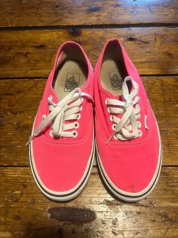 Vans 네온 핑크 스니커즈 레이스업