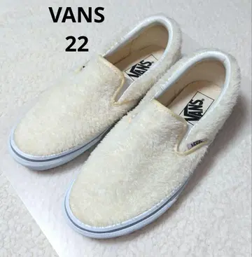 [ VANS ] 보아 복슬복슬 슬립온 화이트 22