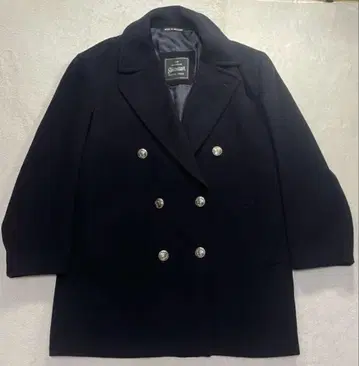 gloverall 그로버올 피코트 블랙 더블 골드 버튼