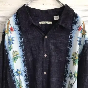 [ 초레어 ] Batik Bay 알로하 셔츠 XXL 빅 블랙 HS111