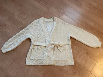 택 포함 새상품 WILLSELECTION 니트 가디건 M 사이즈