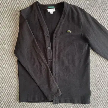 LACOSTE 블랙 가디건 US S