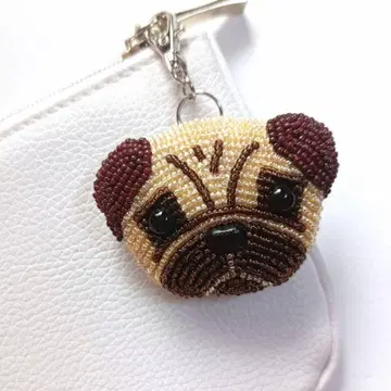 퍼그 참 키링 백참 금장 장식을 선택해주세요