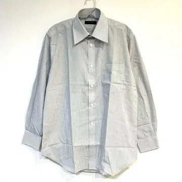 미사용 [고타이리쿠] 와이셔츠 커터셔츠 스트라이프 면 혼방 39-80