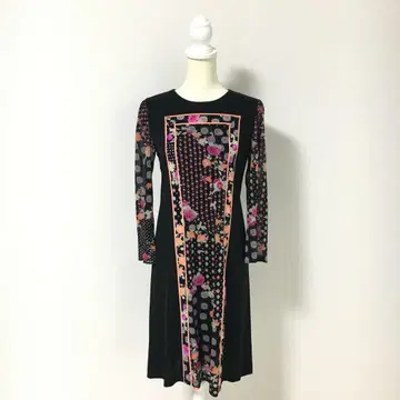 새상품급 LEONARD 레오나르 칸칸 스트레치 원피스