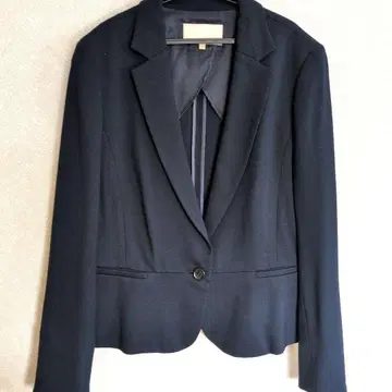 자유구 싱글 버튼 자켓 네이비