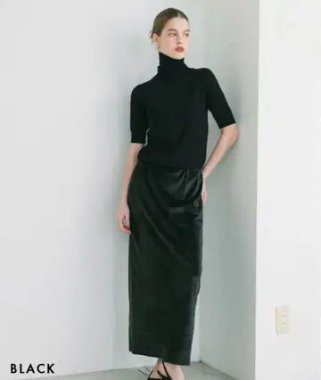 basementonline 벨로아 스커트 블랙