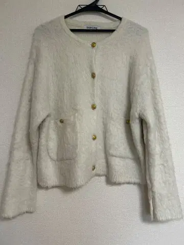 Babylon 샤기 크루넥 가디건