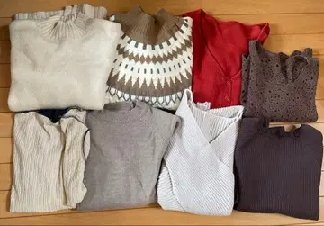 여성용 겨울 상품 상의 묶음 판매 M 사이즈