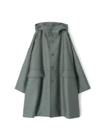 투모로우랜드 라이트 멜톤 후디드 코트 카키 36