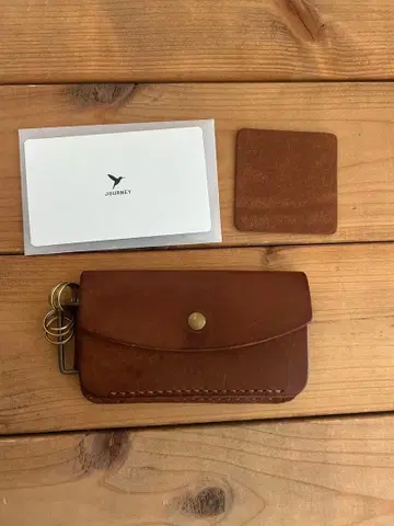 JOURNEY 가죽 키케이스 브라운