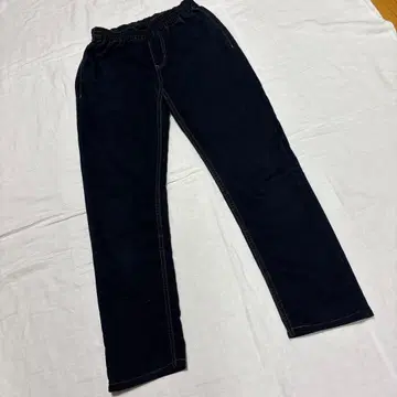 [맥피] 데님풍 레깅스 팬츠 36 사이즈 전체 밴딩 네이비