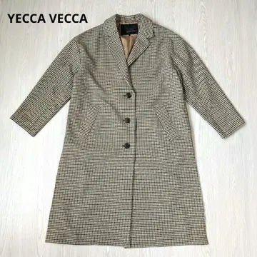 YECCA VECCA 코트 프리 사이즈 브라운 체크