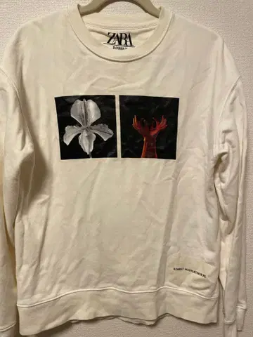 ZARA 아트 프린트 트레이닝복 화이트