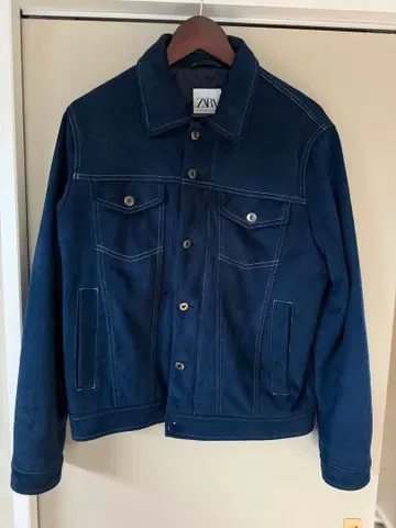 ZARA 네이비 데님 자켓