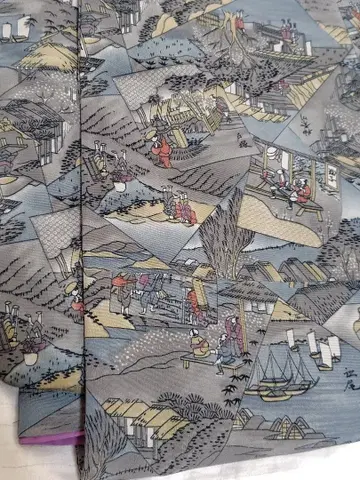 워셔블 기모노 이중 기모노 동해도오주삼십삼차 일본제