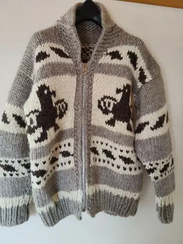 캐나다 카우친 스웨터, 가디건 긴팔