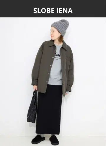 [SLOBE IENA] TOPTHERMO 셔츠 블루종