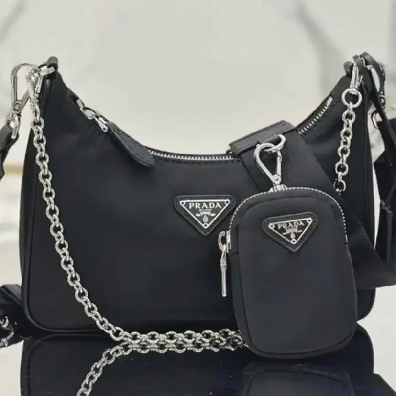 Prada 2005 Rina Nylon Hobo Shoulder Bag